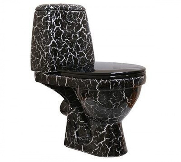 Унитаз (чаша) Rosa "Премьер" Черный Кракелюр г.Киров