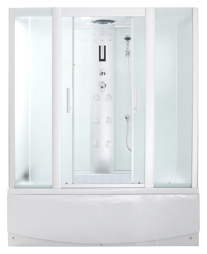 Душевой бокс  ER4515TP-C3-RUS	 1480*800*2150см,зад.стенка мат.стекло мат 4 мм выс. под.г/м проф.хром. 4 к. ER4515TP-C3-RUS