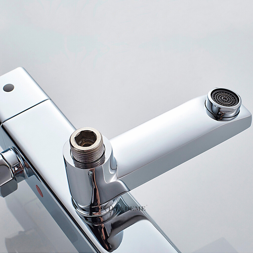 2424 Душевая система LEDEME с термостатическим смесителем и троп душем