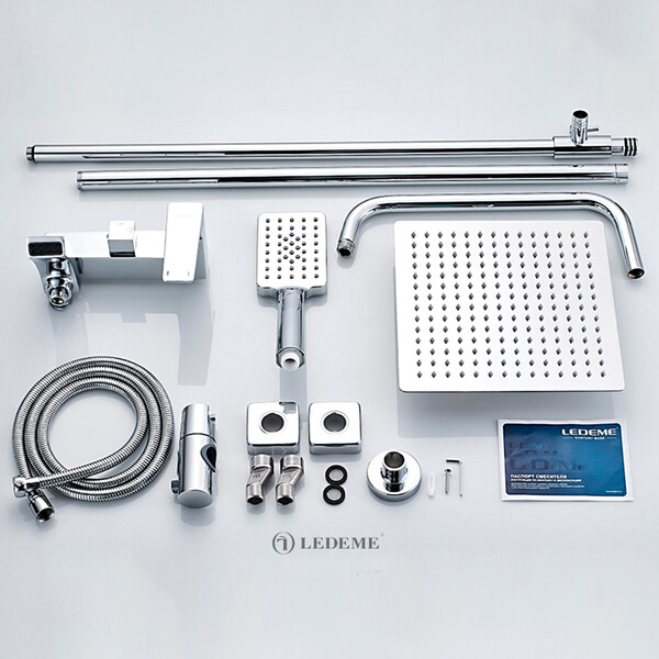2478 Душевая система LEDEME со смесителем и тропическим душем d-35