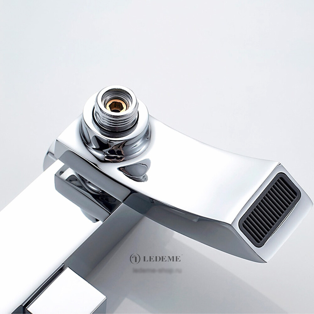 2478 Душевая система LEDEME со смесителем и тропическим душем d-35