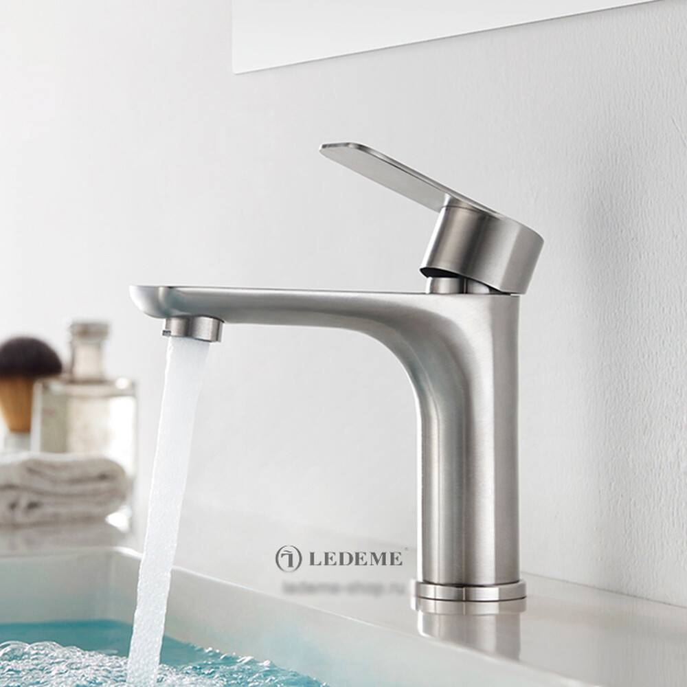 71018 Смеситель Тюльпан LEDEME НЕРЖАВЕЙКА