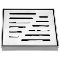 K81915-15 Трап 50 вертикальный GERHANS латунь 150*150 (хром)  сухой затвор