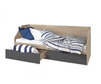 ФАСАД Кровать Анталия 800/2 ящ. (графит)