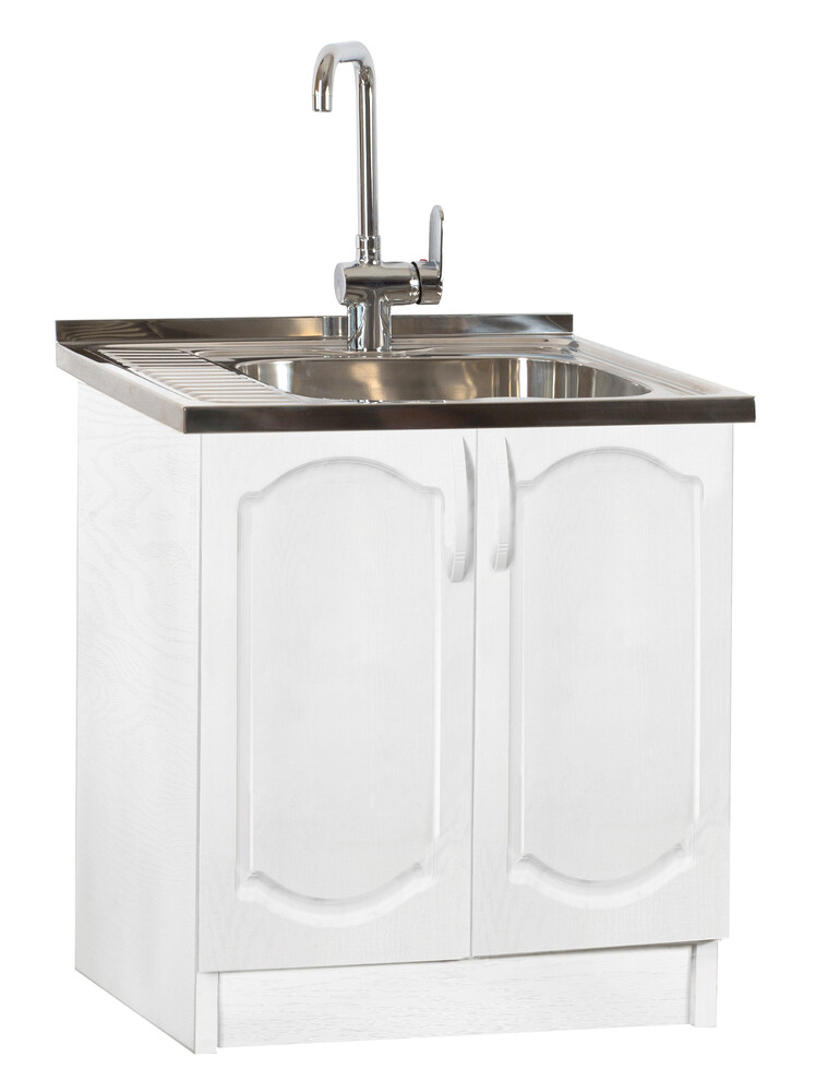 Тумба 60*50 Ясень Белый фасад МДФ SANTREK HOME