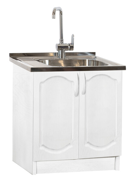 Тумба 60*50 Ясень Белый фасад МДФ SANTREK HOME