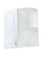 Шкаф для посуды торцевой Ясень Белый фасад МДФ SANTREK HOME