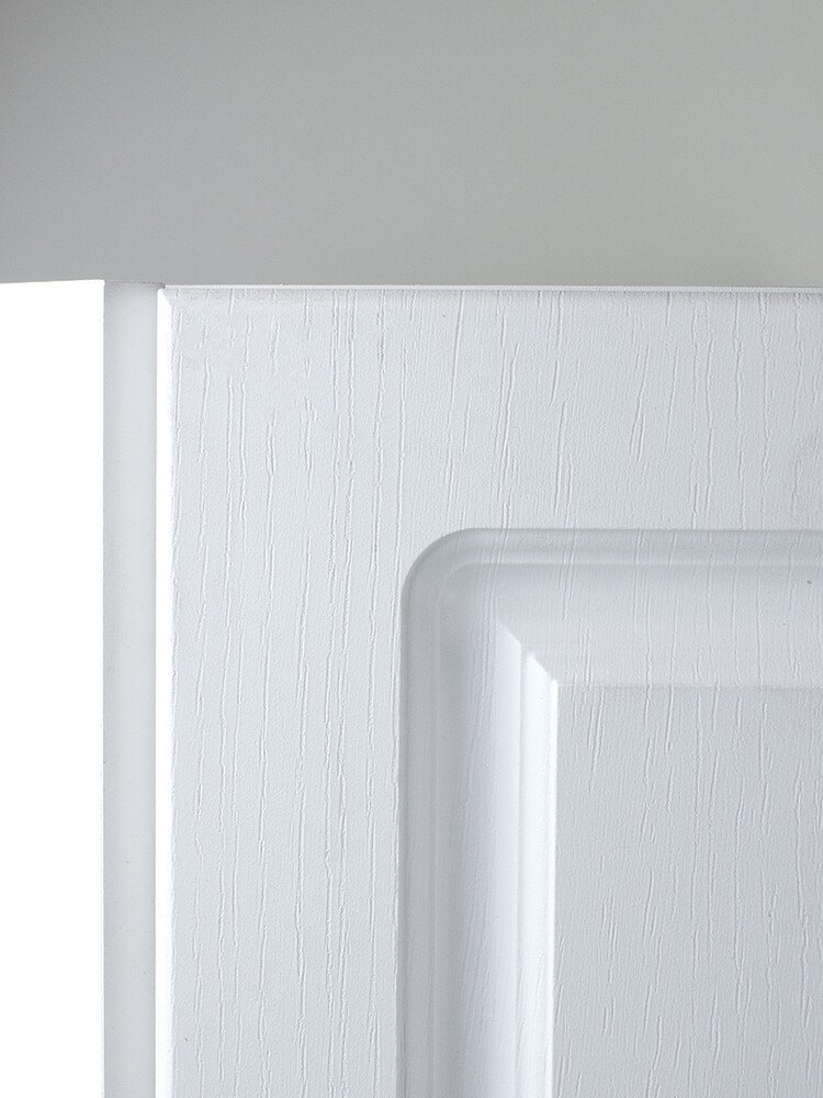 Шкаф для посуды угловой 55*55 Ясень Белый фасад МДФ SANTREK HOME