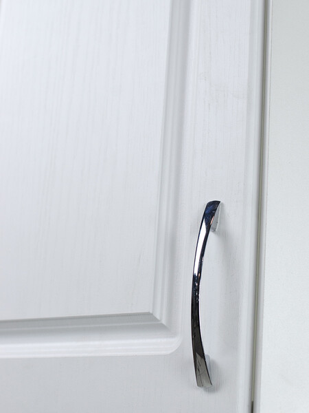 Шкаф для посуды угловой 55*55 Ясень Белый фасад МДФ SANTREK HOME