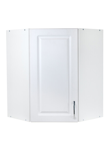 Шкаф для посуды угловой 55*55 Ясень Белый фасад МДФ SANTREK HOME