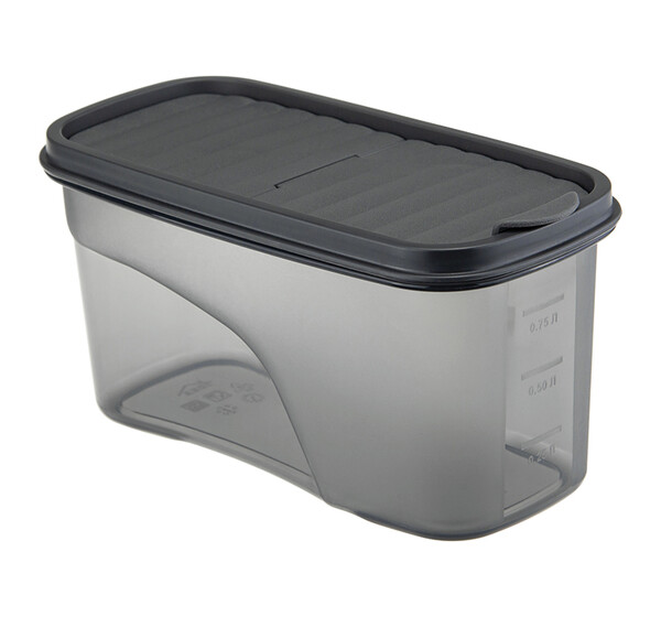 Емкость для сыпучих продуктов БЕСТ 1 л Графитовый ("М-пластика") (М 1254)