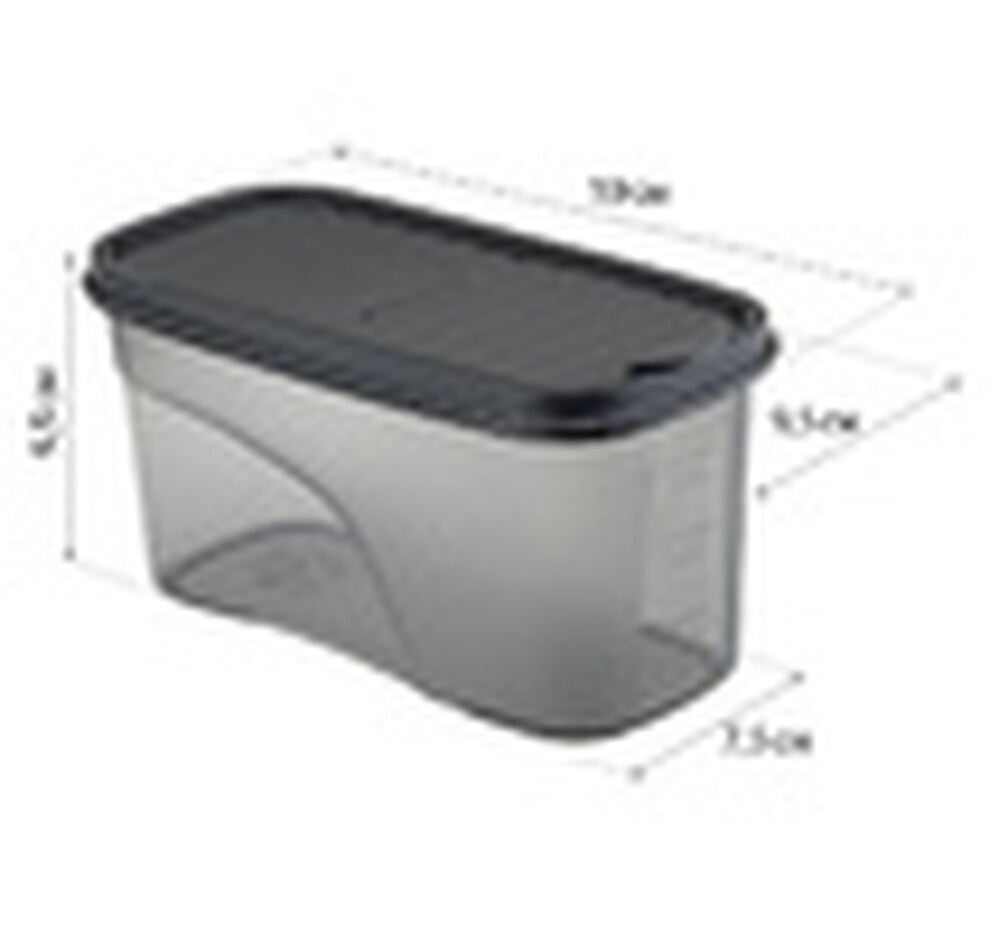 Емкость для сыпучих продуктов БЕСТ 1 л Графитовый ("М-пластика") (М 1254)
