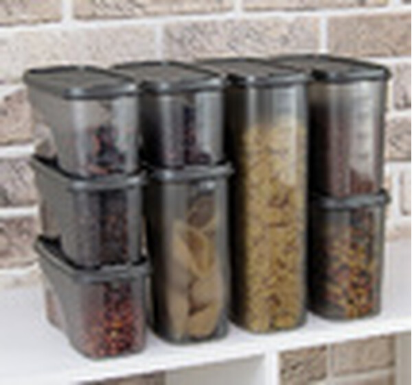 Емкость для сыпучих продуктов БЕСТ 1 л Графитовый ("М-пластика") (М 1254)