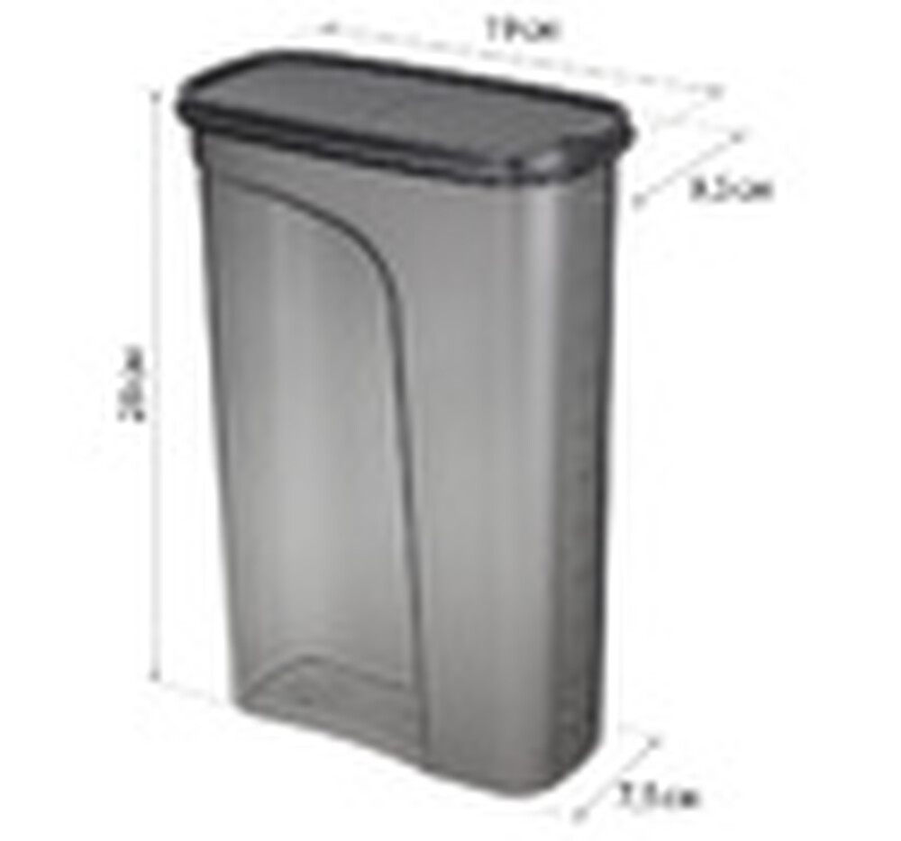 Емкость для сыпучих продуктов БЕСТ 3 л Графитовый ("М-пластика") (М 1257)