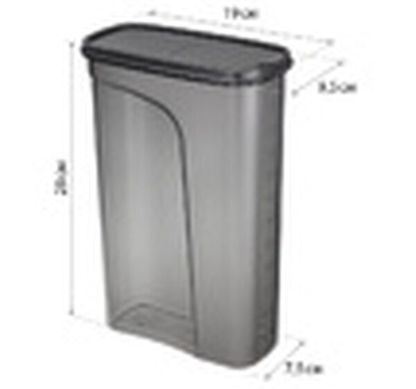 Емкость для сыпучих продуктов БЕСТ 3 л Графитовый ("М-пластика") (М 1257)