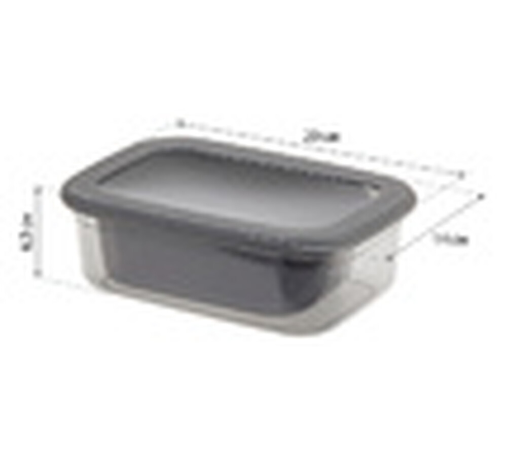 Набор ёмкостей для продуктов РЕСПЕКТ (0,4л+0,7л+1,2л) графитовый ("М-пластика") (М 1264)