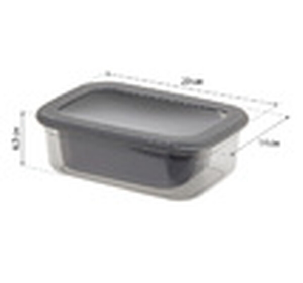 Набор ёмкостей для продуктов РЕСПЕКТ (0,4л+0,7л+1,2л) графитовый ("М-пластика") (М 1264)