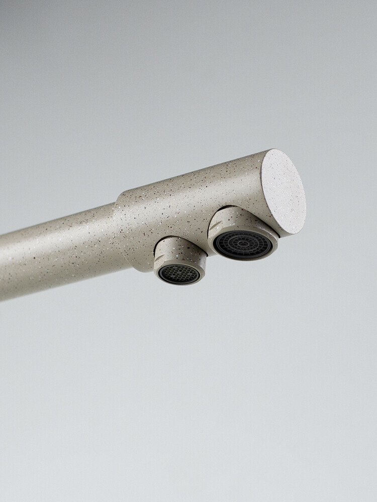 Смеситель Кухня SANTREK AQUA-1003 "PRESTIGE" (SAP-1003)  шар. d-35 с подключением фильтра питьевой воды, Бежевый