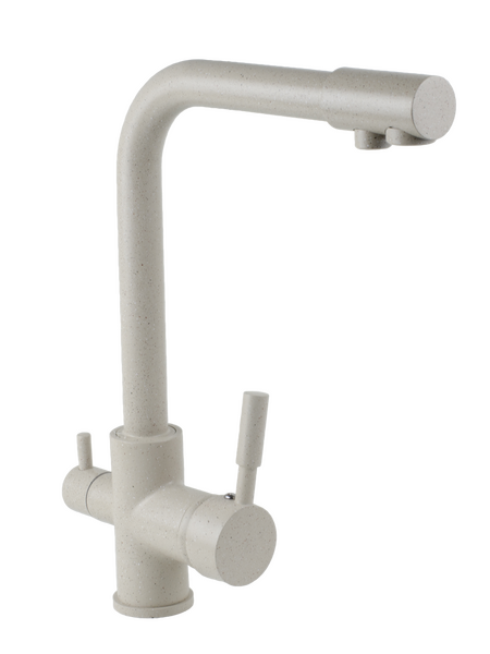 Смеситель Кухня SANTREK AQUA-1003 "PRESTIGE" (SAP-1003)  шар. d-35 с подключением фильтра питьевой воды, Бежевый