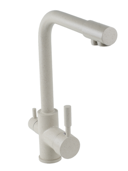 Смеситель Кухня SANTREK AQUA-1003 "PRESTIGE" (SAP-1003)  шар. d-35 с подключением фильтра питьевой воды, Бежевый