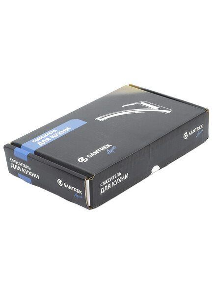 Смеситель Кухня SANTREK AQUA-1020 "PRESTIGE" (SAP-1020)  шар. d-40 Макси, Черный