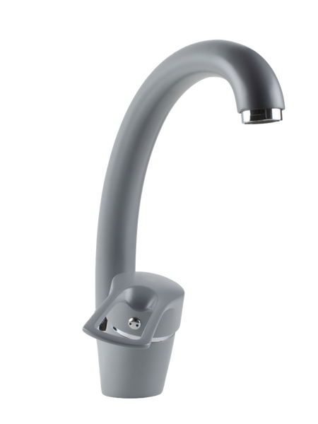 Смеситель Кухня SANTREK AQUA-1021 "PRESTIGE" (SAP-1021)  шар. d-40 Макси, Серый