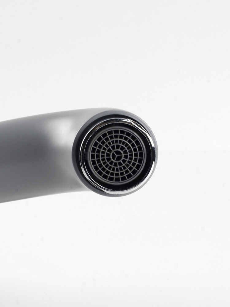 Смеситель Кухня SANTREK AQUA-1021 "PRESTIGE" (SAP-1021)  шар. d-40 Макси, Серый