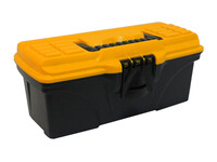 Ящик д/инструмента ТИТАН 13 Черный с желтым 32,4х16,5х13,7 ("М-пластика") (М 2930)