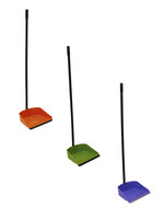 Совок с высокой ручкой ЛЕНИВКА цвет микс 25х19,5х81 ("М-пластика") (М 5194)