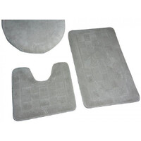 Коврик д/ванны 3 предм. ZALEL 55*85- серый Турция