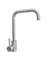 Смеситель Кухня SANTREK AQUA-950 "INOX"  шар. d-35 нерж,Г-образный излив