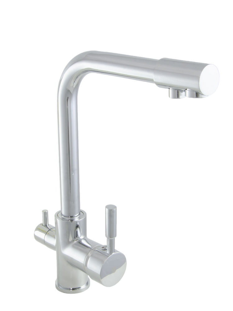 Смеситель Кухня SANTREK AQUA-1035 "PRESTIGE" (SAP-1035)  шар. d-35 с подключением фильтра питьевой воды (хром)