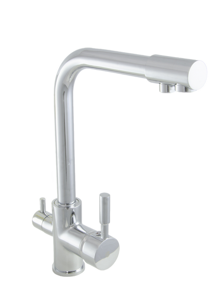 Смеситель Кухня SANTREK AQUA-1035 "PRESTIGE" (SAP-1035)  шар. d-35 с подключением фильтра питьевой воды (хром)