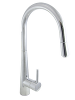 Смеситель Кухня SANTREK AQUA-1040 "PRESTIGE" (SAP-1040)  шар. d-35 с выдвижным изливом (хром)