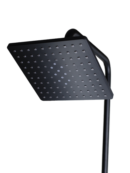 Душевая система SANTREK AQUA-1230 "PRESTIGE" (SAP-1230)  термостатическая, с верхним душем и смесителем (черный)