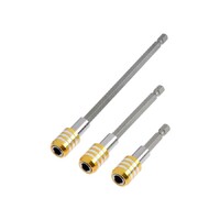 Набор адаптеров для бит ТУНДРА, с фиксатором, 60-100-150 мм, 3 шт.   4617852