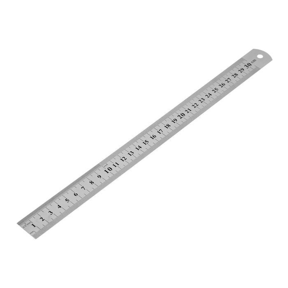 Линейка измерительная ТУНДРА, металлическая, шкала вытравлена, 300 мм 1112955