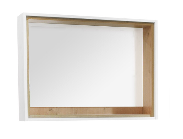 Зеркало SANTREK HOME "Визави-80" (Белый глянец/Дуб бунратти) 600*800*160 *