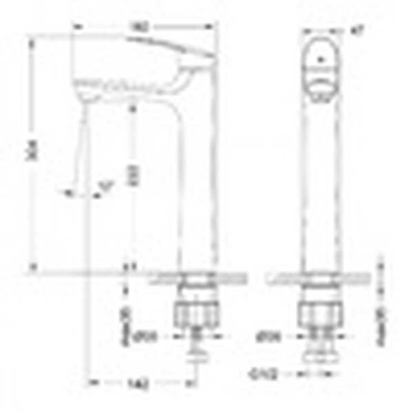LM0409C Linara Смеситель для умывальника монолитный высокий, хром LEMARK