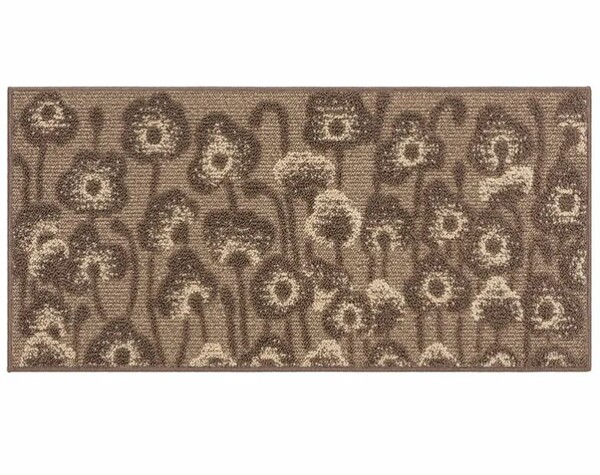 Коврик д/ванны 1 предм. SHAHINTEX LOOP ITALIANO 50*100 "маки" кофе с молоком 55