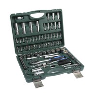 Набор инструментов в кейсе ТУНДРА, автомобильный, CrV, 1/2" и 1/4", 94 предмета 1720449