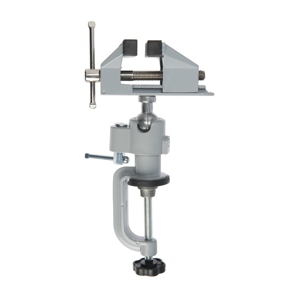 Мини-тиски алюминиевые ТУНДРА, винтовой зажим, 35 мм 7003025