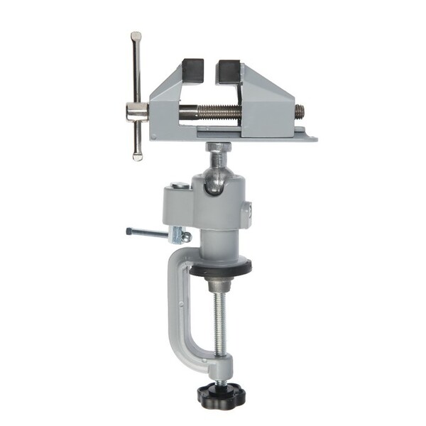 Мини-тиски алюминиевые ТУНДРА, винтовой зажим, 35 мм 7003025