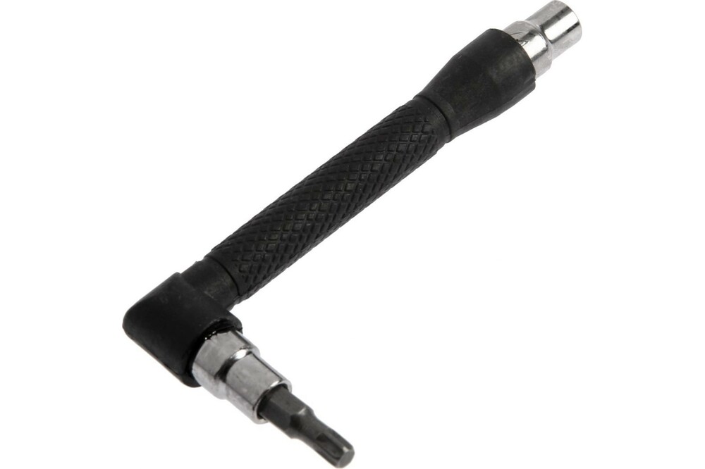 Вороток-отвертка с набором бит ЛОМ, Г-образный, 11 предметов 6961732