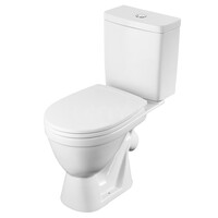 Унитаз-компакт "УНО" (косой вып., нижн. подв., с 2-кн.арм., сиденье ПОЛИПРОПИЛЕН 2РА ПП SC) 1WH501613