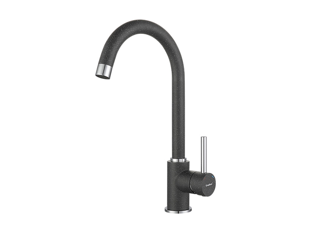 Смеситель Кухня GRANFEST  (3650) d=35 боковой U - образный  (графит)