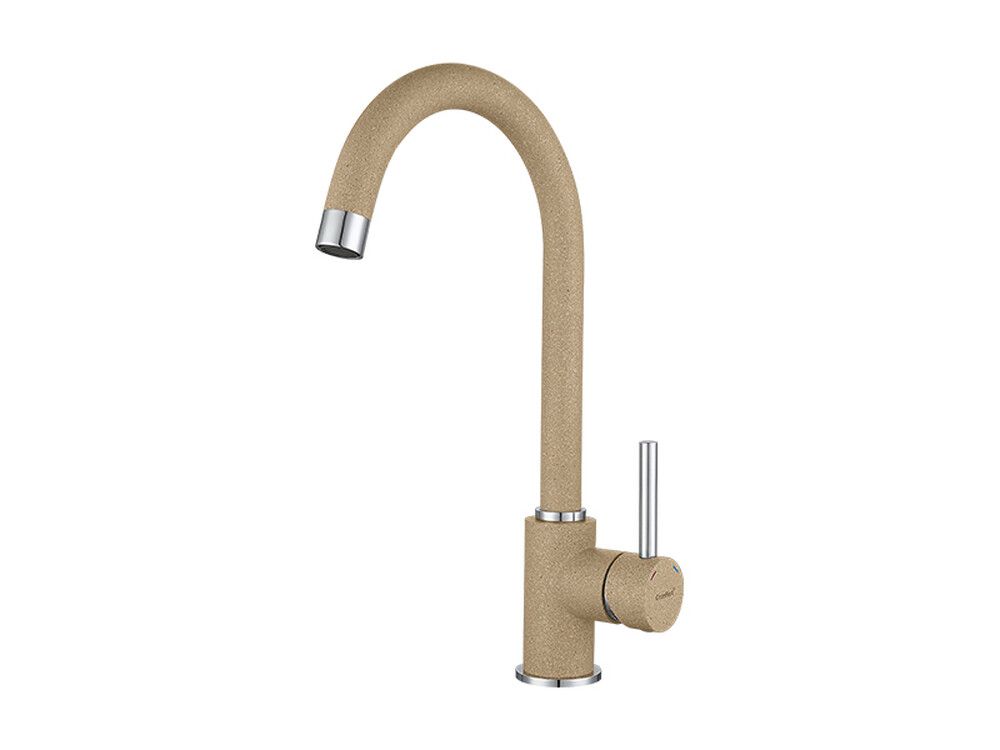 Смеситель Кухня GRANFEST  (3650) d=35 боковой U - образный  (песочный)