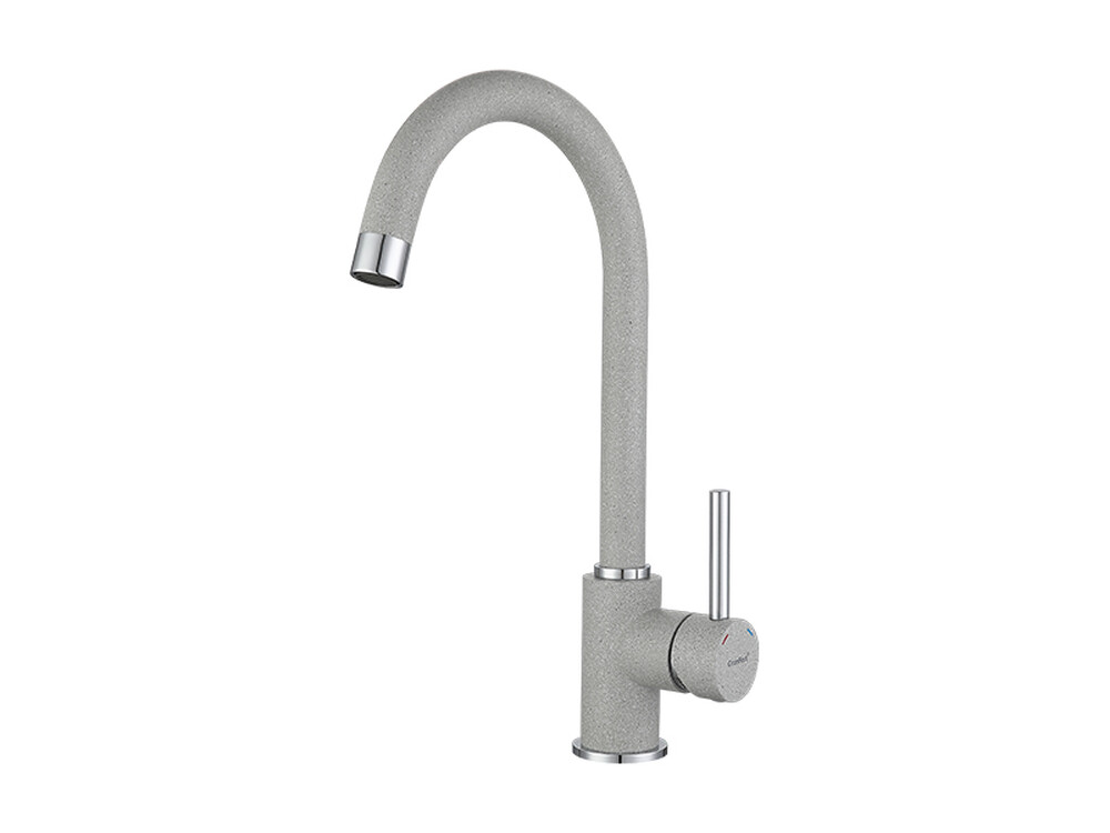 Смеситель Кухня GRANFEST  (3650) d=35 боковой U - образный  (серый)