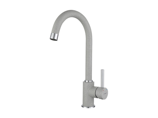 Смеситель Кухня GRANFEST  (3650) d=35 боковой U - образный  (серый)