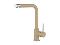 Смеситель Кухня GRANFEST  (3651) d=35 боковой Г - образный  (песочный)